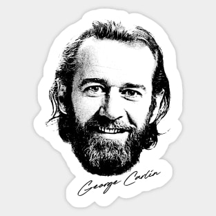 George Carlin / Retro Style Fan Design Sticker